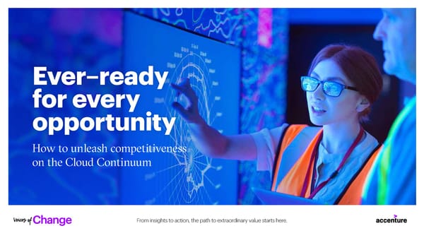 Accenture Unleashing Competitiveness on the Cloud Continuum - Page 1